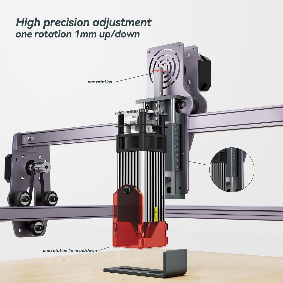 Atomstack maker L1 Z Axis Screw Slider for Laser Head Lifting Device Compatible with All Atomstack Laser Engraver X30/X20/X7/S30 /A5/S10 Laser Add-on Parts Accessory