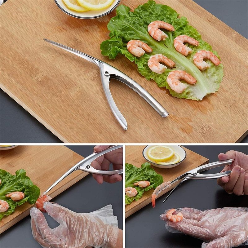 Seafood Tools Stainless Steel Shrimp  Shrimp Line Cutter