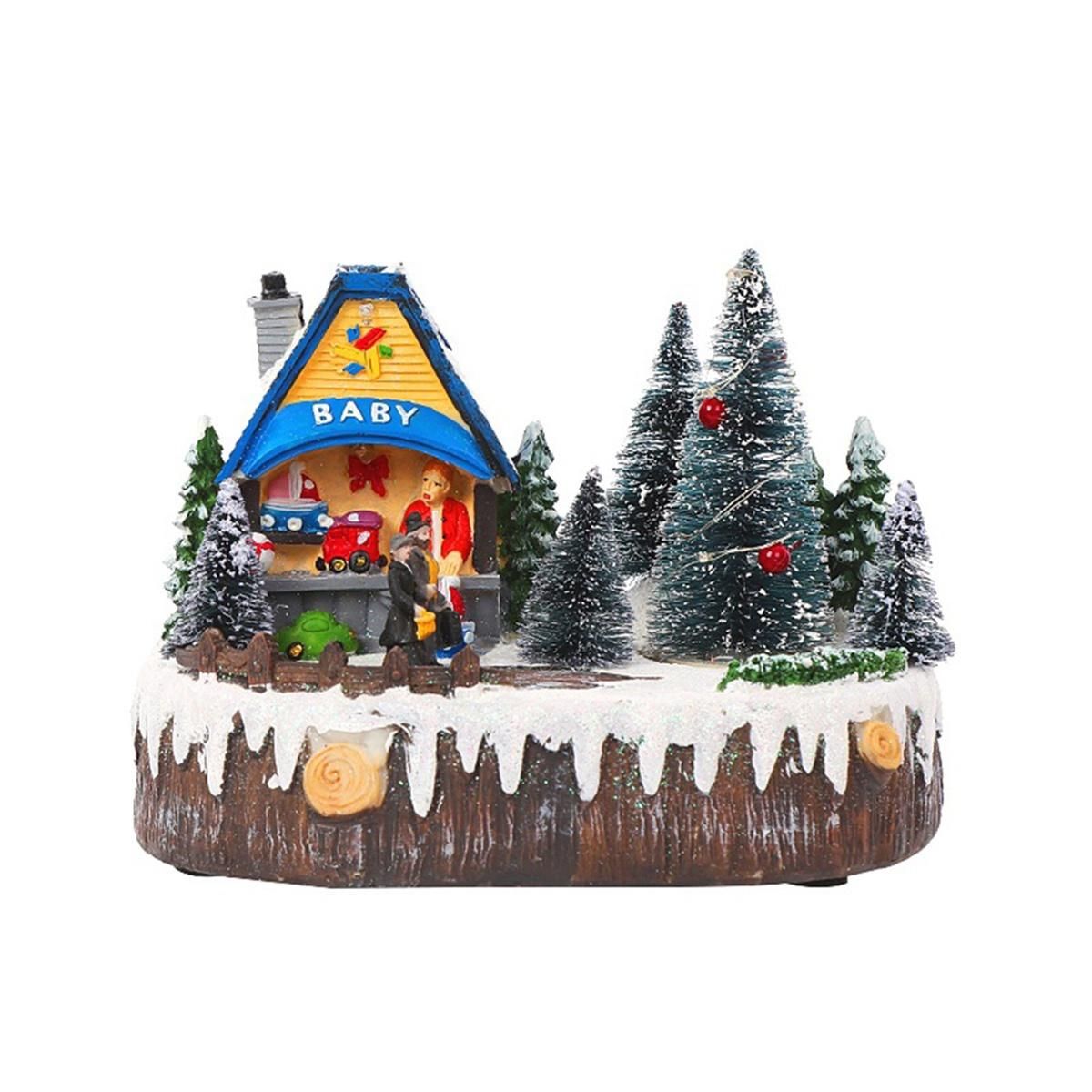 Lights for Christmas Snow Houses Village Luminescent Decorat