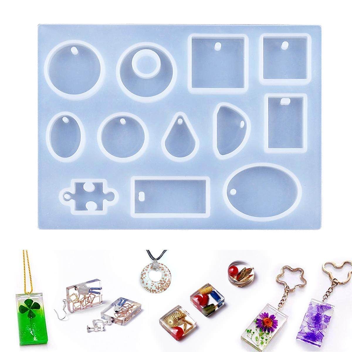 12 Designs Cabochon Silicon Mold Mould For Epoxy Resin Jewelry Making DIY Craft