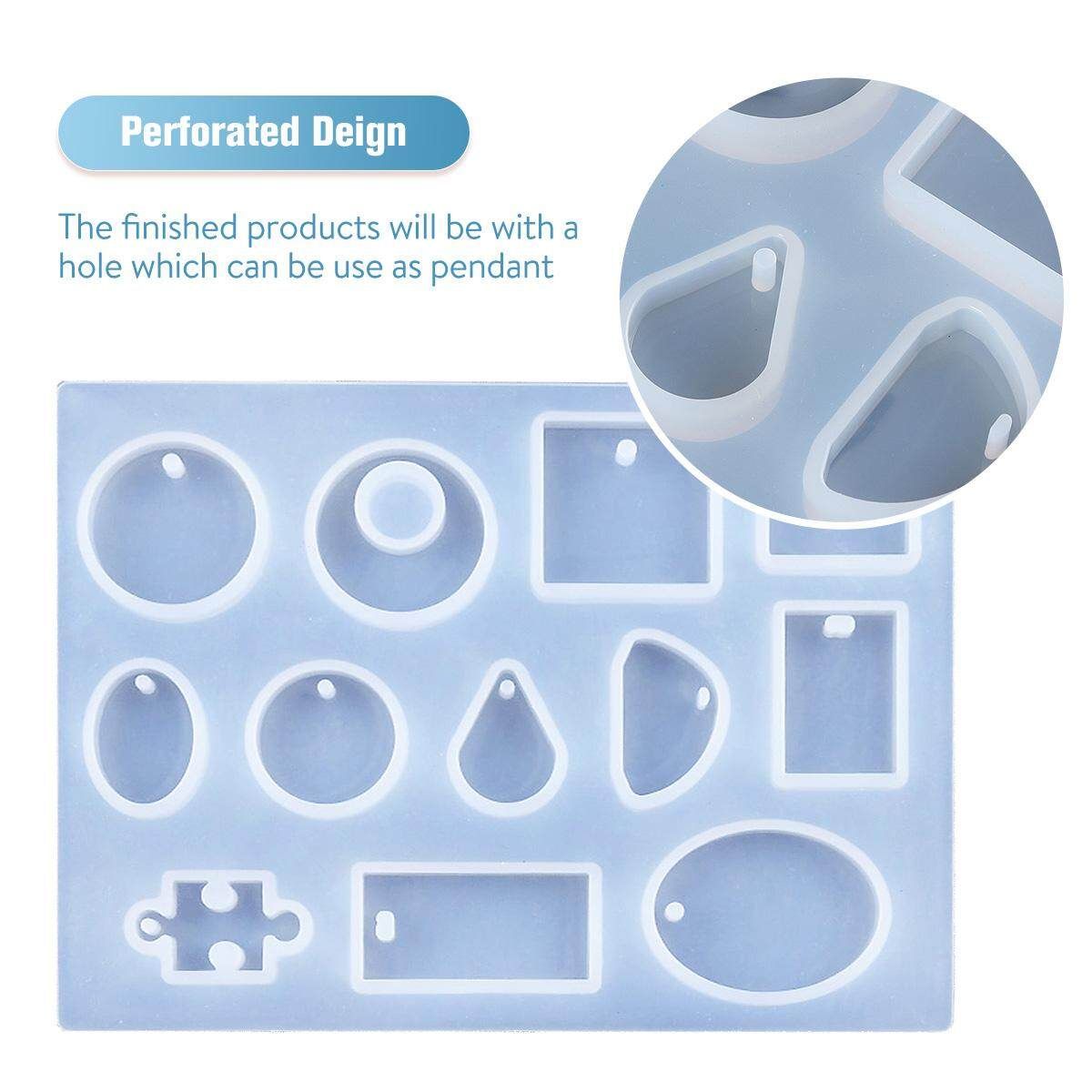 12 Designs Cabochon Silicon Mold Mould For Epoxy Resin Jewelry Making DIY Craft