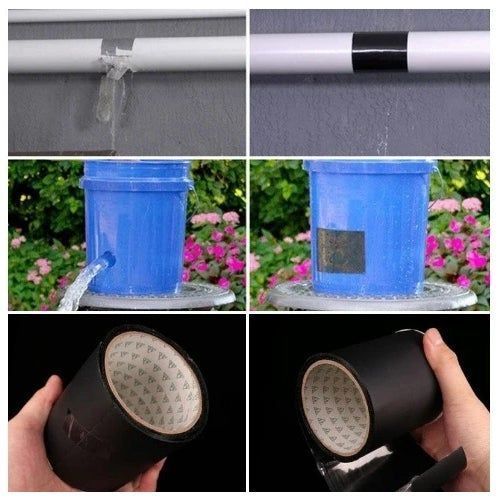 New Waterproof Leakage Flex Tape Repair For Borehole Tanks Plastics Pipes,