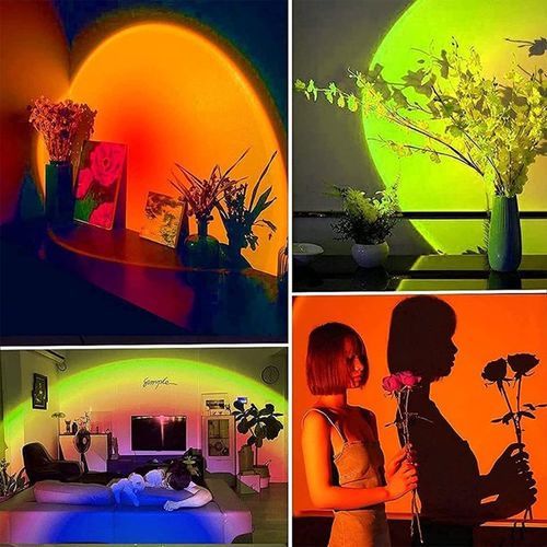 USB Powered Remote Control 20-Color Sunset Lamp/Projector Lamp Adjustable