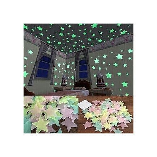 Quality Stars Glow In The Dark Luminous Wall Sticker -100pcs