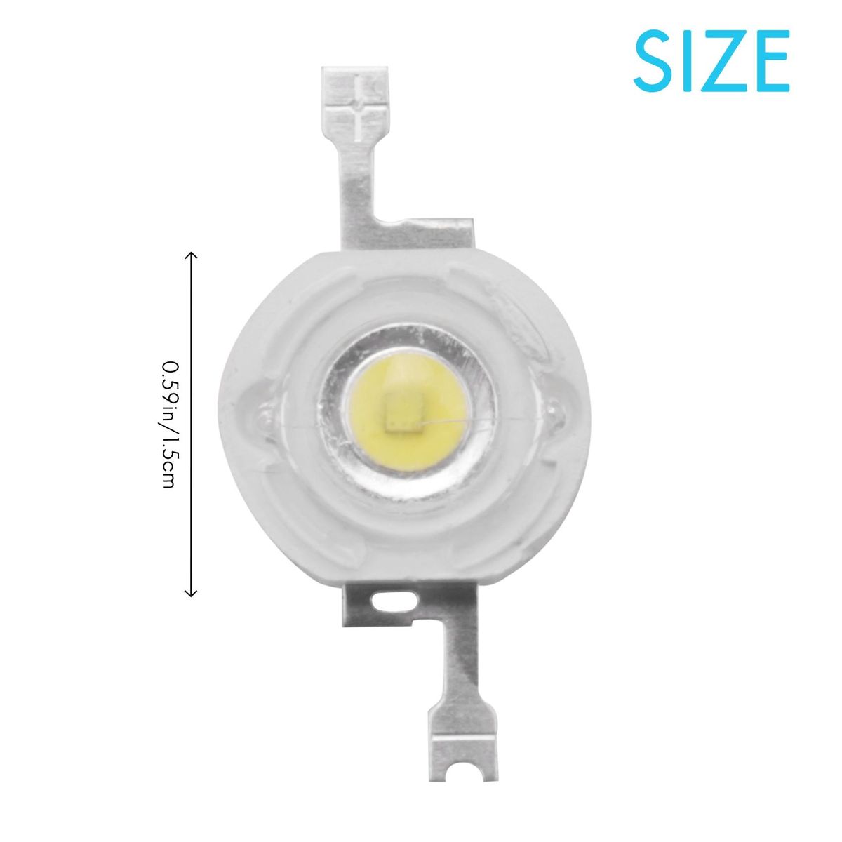 50Pcs 1W Diode High Power Cool White Led Beads 1 Watt Lamp C