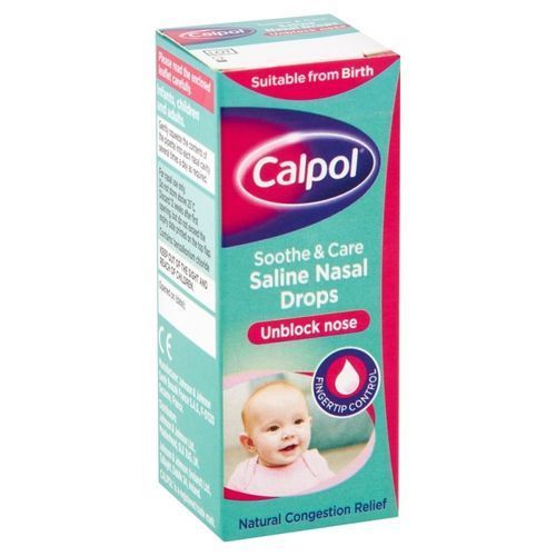 Saline Nasal Drops - Natural Congestion Relief - 10ml