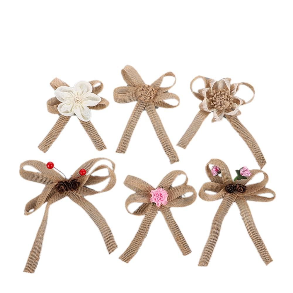 6Pcs Christmas Tree Topper Bowknot for Indoor Outdoor