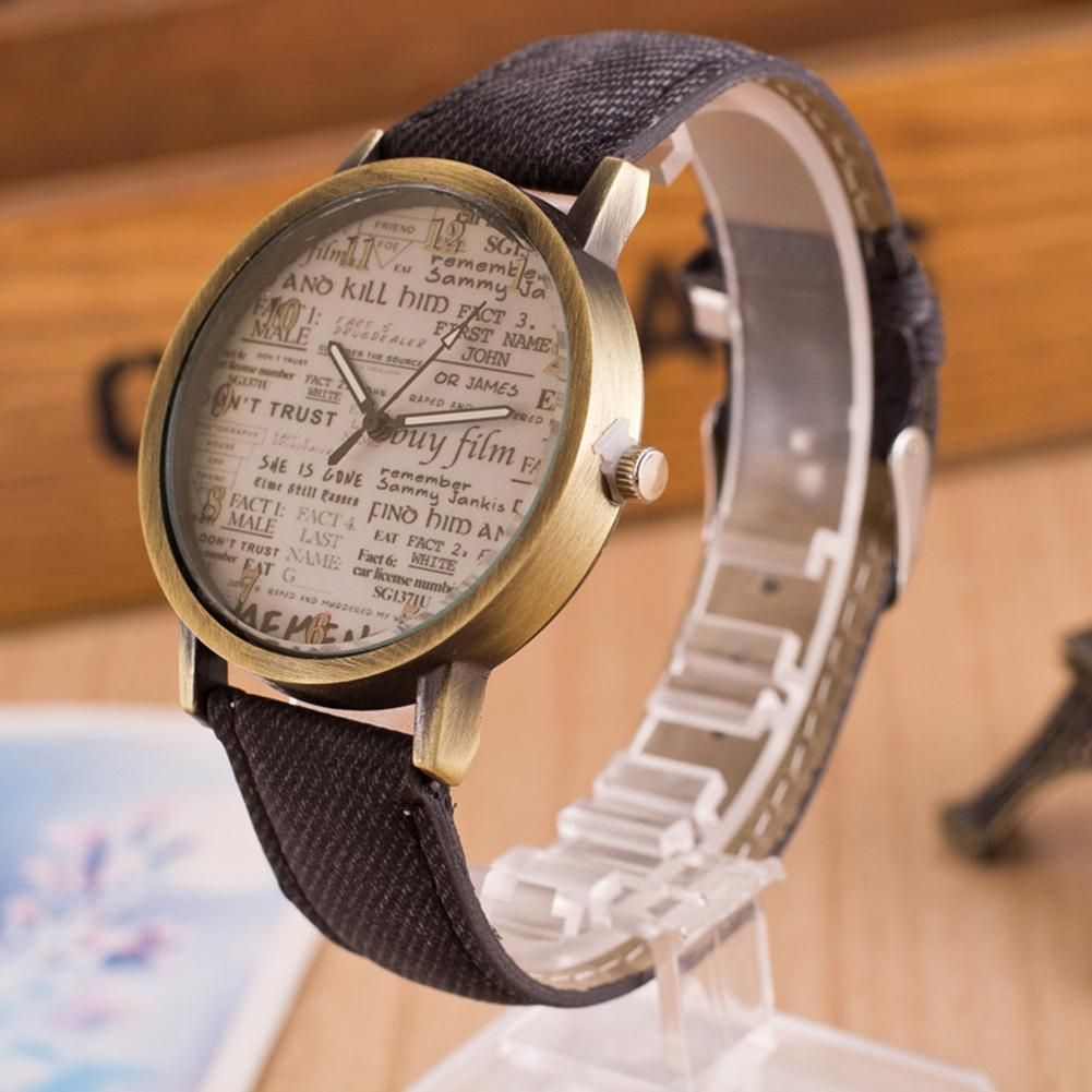 Reef Old Newspaper Dial Female Watch Fashion Casual Ladies