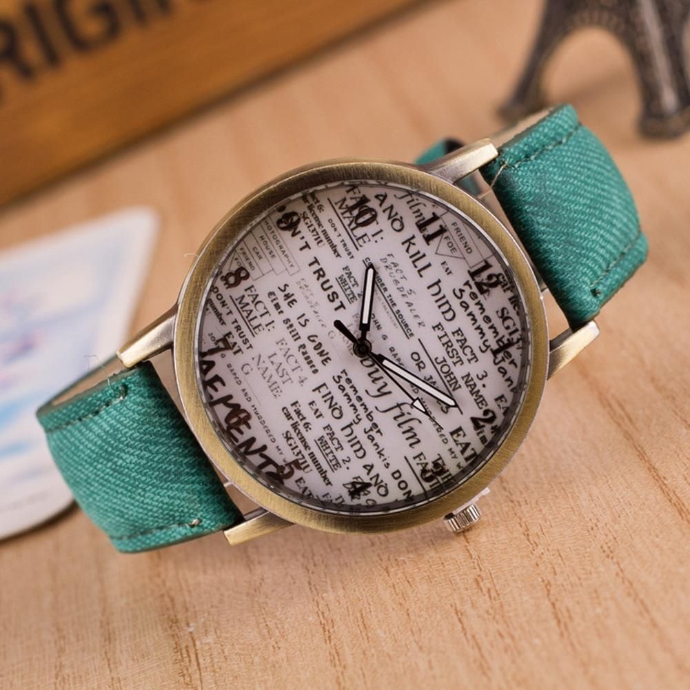 Reef Old Newspaper Dial Female Watch Fashion Casual Ladies