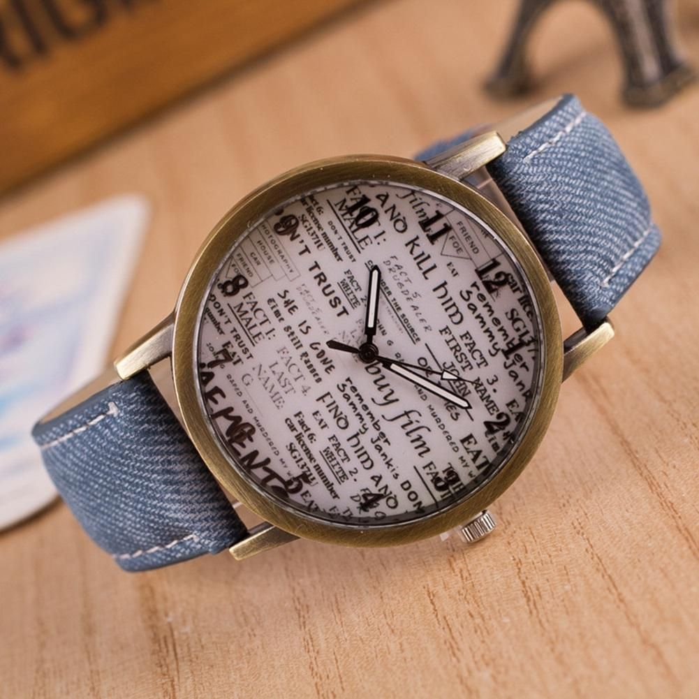 Reef Old Newspaper Dial Female Watch Fashion Casual Ladies