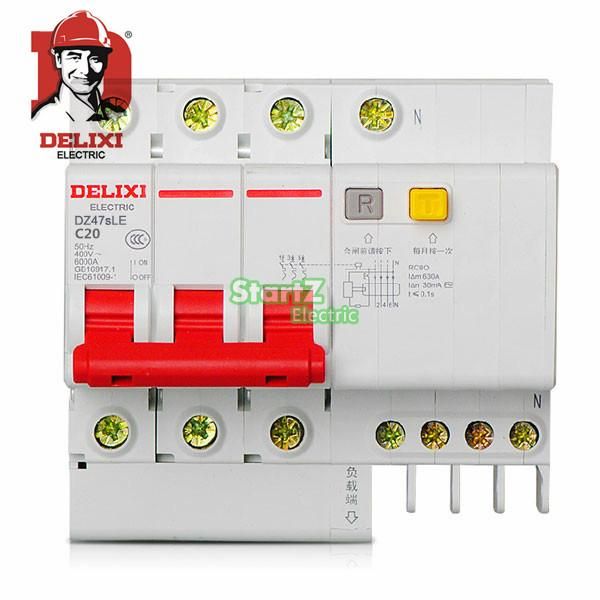 RCBO 20A DE47LE Circuit 3P+N Breaker RCD