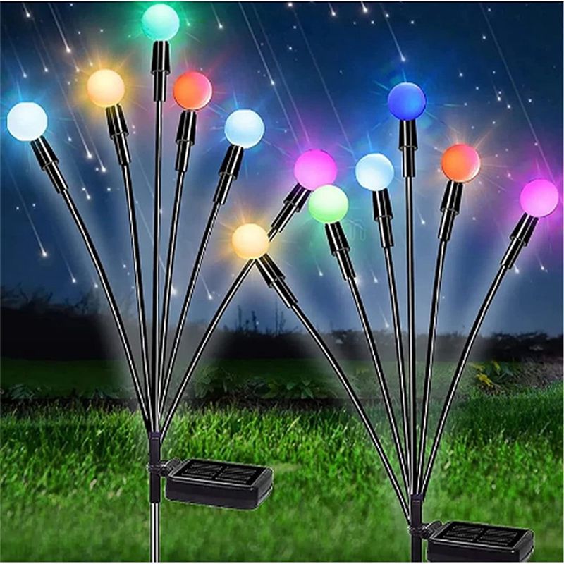 Solar Firefly Lights Waterproof Garden Lights Garden Lights Outdoor Decorative Colorful String Lights