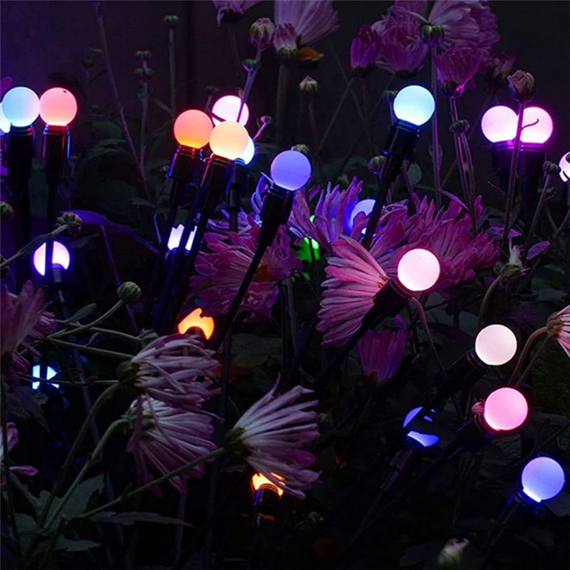 Solar Firefly Lights Waterproof Garden Lights Garden Lights Outdoor Decorative Colorful String Lights