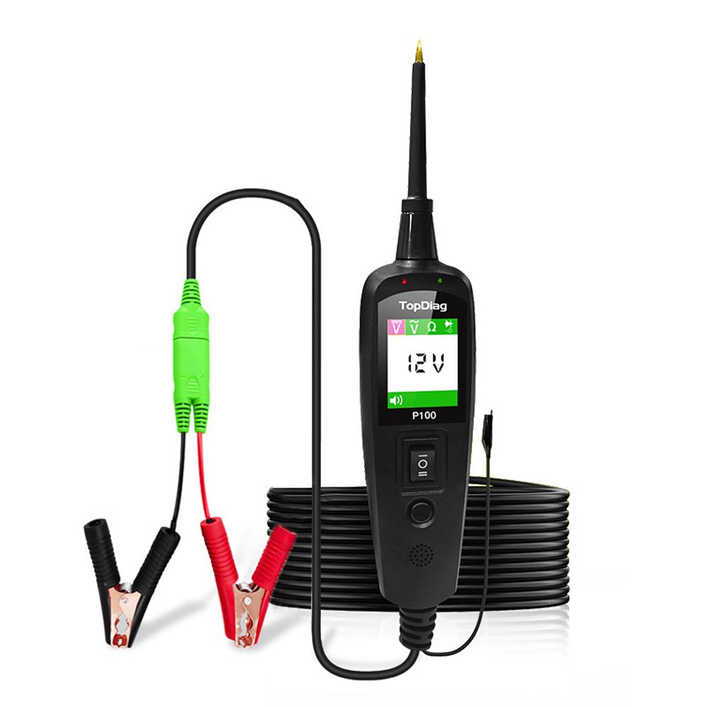 2m/10m Automotive Circuit Tester Power Circuit Probe Kit Car Voltage/Resistant Tester 12/24V Diagnostic Tool Component