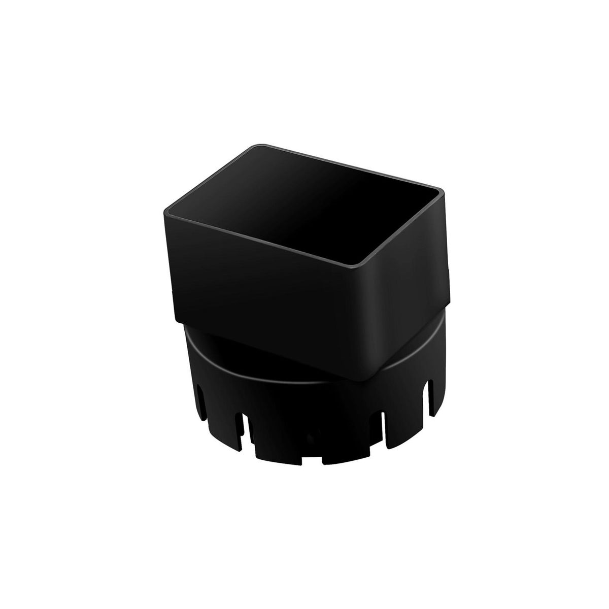 Drain Connector Downspout Extension Rainwater Diverter Black