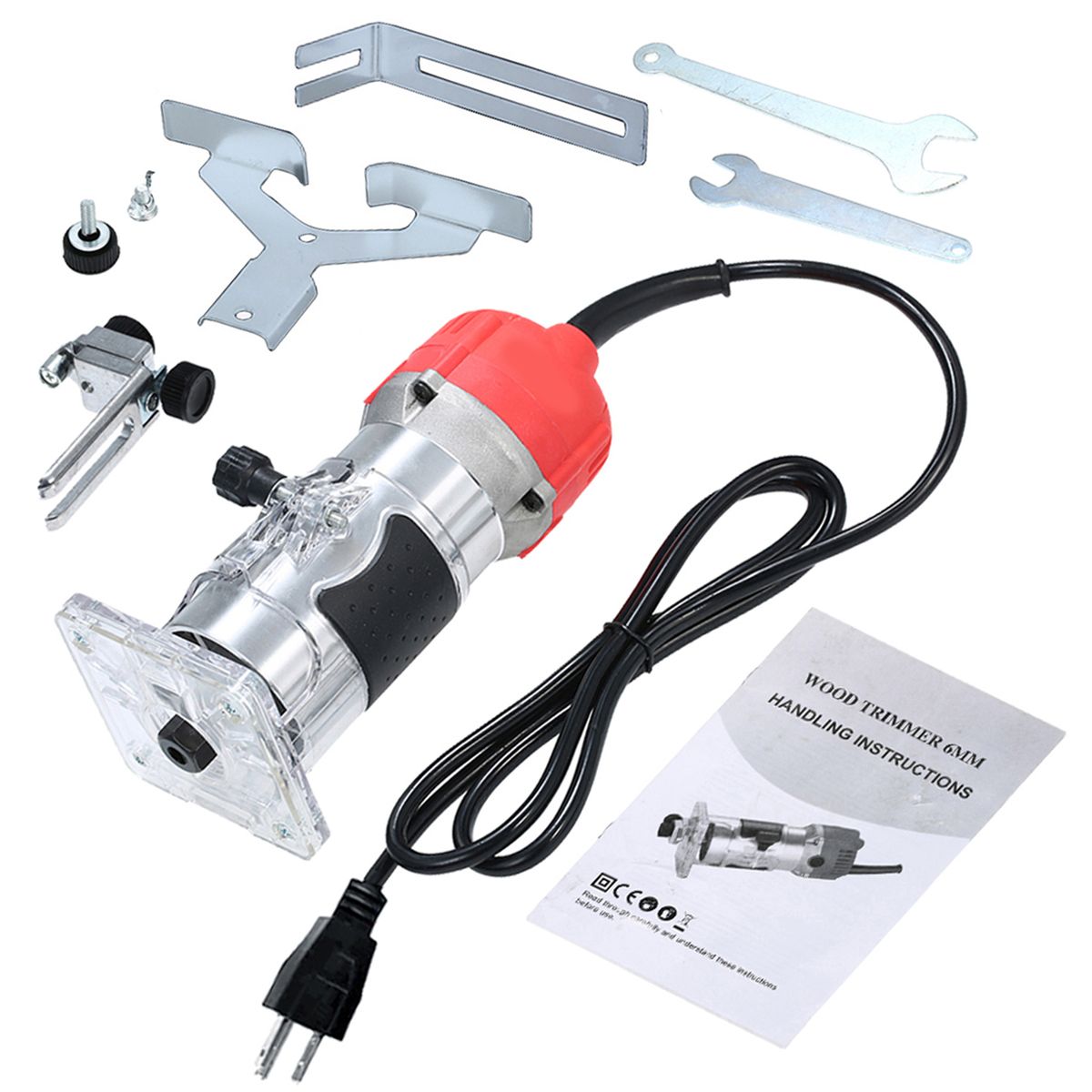 110V 800W Trim Router 30000r/min With Transparent Base Edge