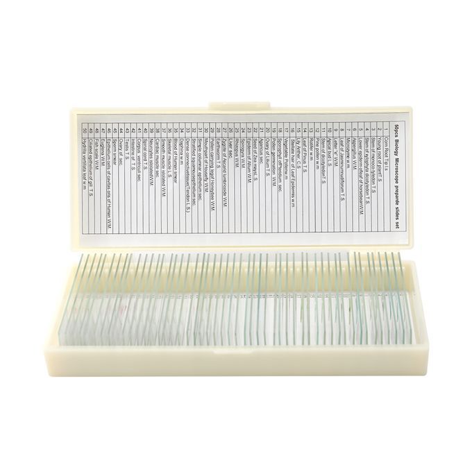 50PCS/Set Biological Glass Sample Prepared Basic Animal