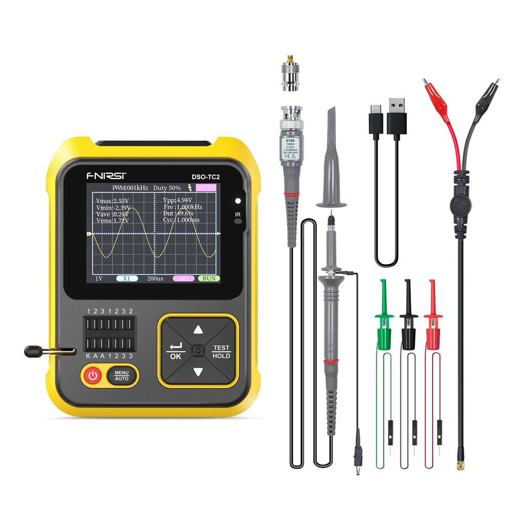 200kHz Bandwidth Portable Handheld Oscilloscope Transistor