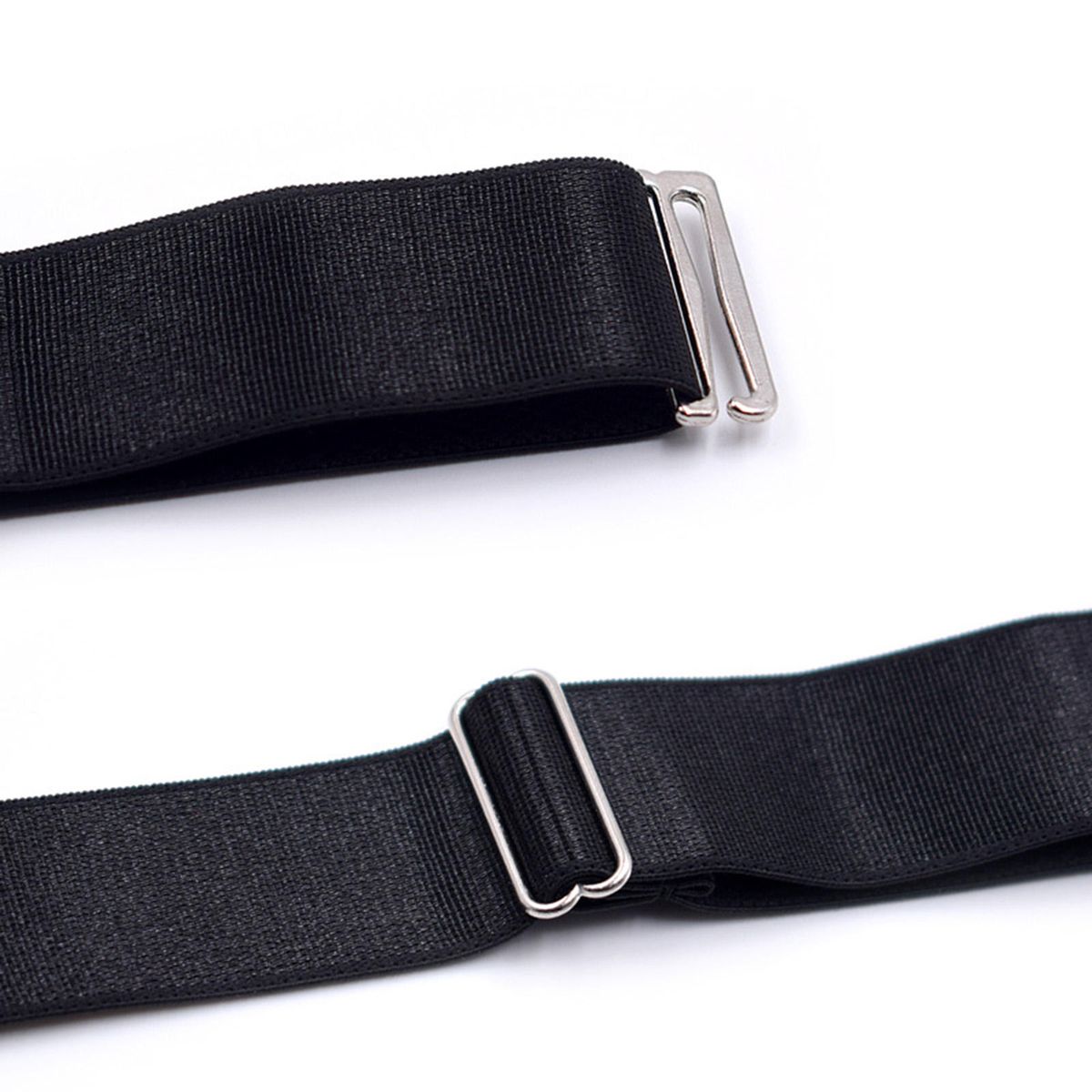 2x Shirt Stays Suspenders Leg Garters Adjustable Elastic Holders Men B