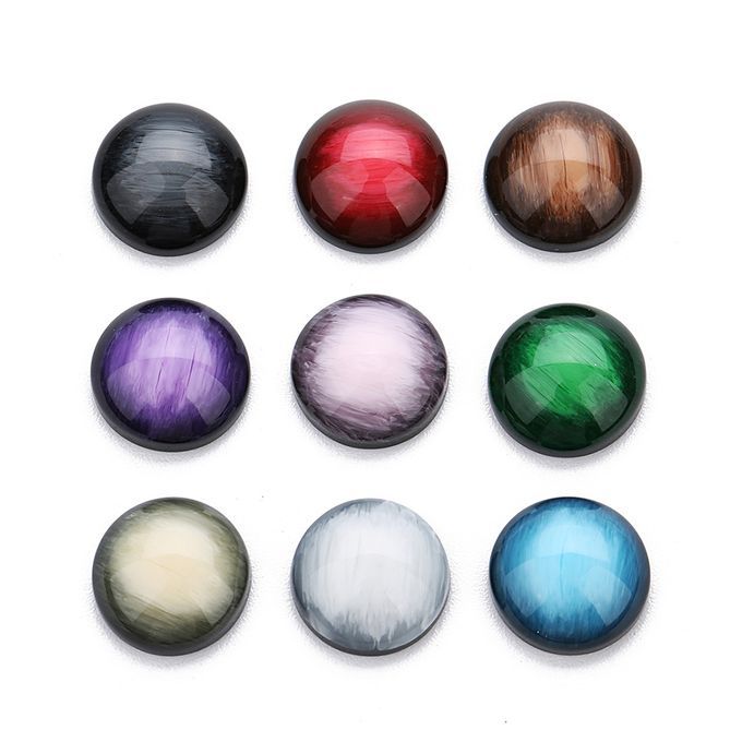 Jewelry Making Cabochon Stone 30 Pcs Resin 12mm10 Pcs Natural Stone