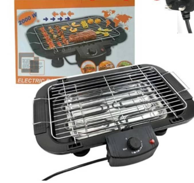 2000W Smokeless Electric Barbeque Grill BBQ Griddle Meat