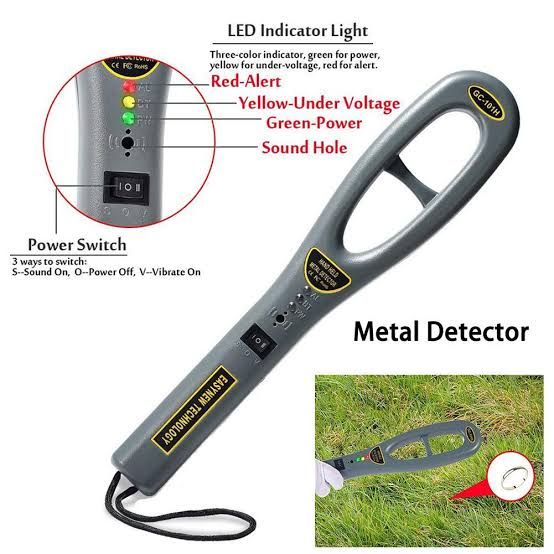 Powerful Hand Held Metal Detector - Reliable & Strong