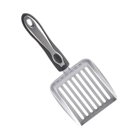 Stainless Steel Kitten Litter Scoop Cat Litter Shovel Sand Waste Cleaning Pick Tool For Pet (White)