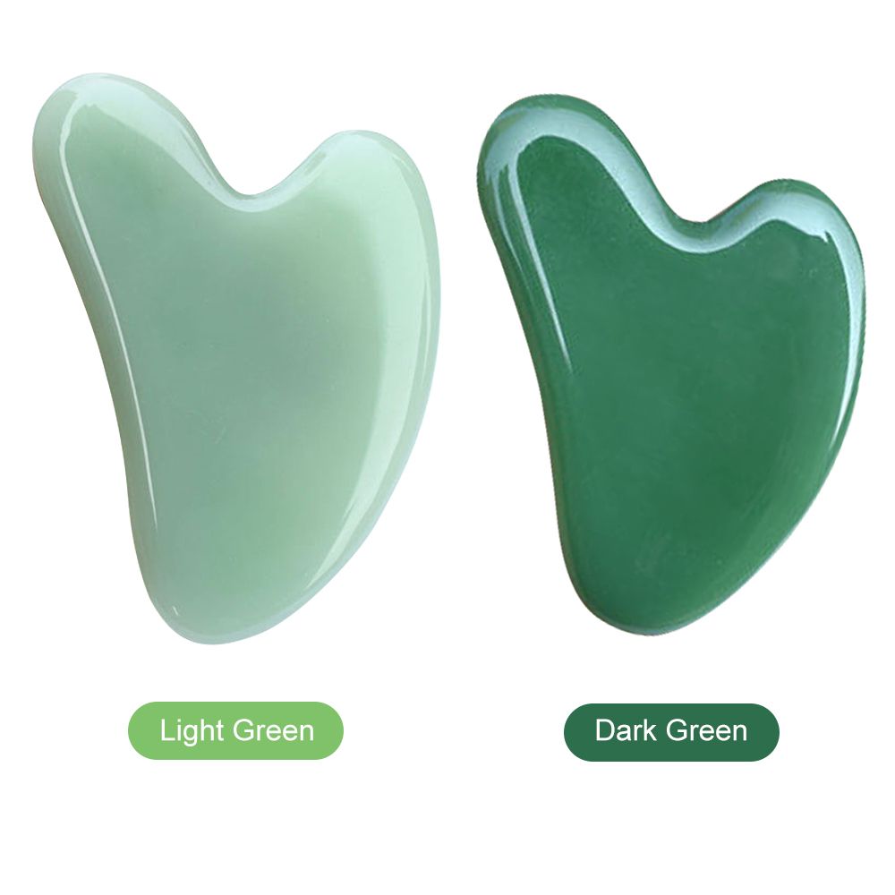 Gua Sha Scraping Massage Tool Natural Jade Stone Guasha