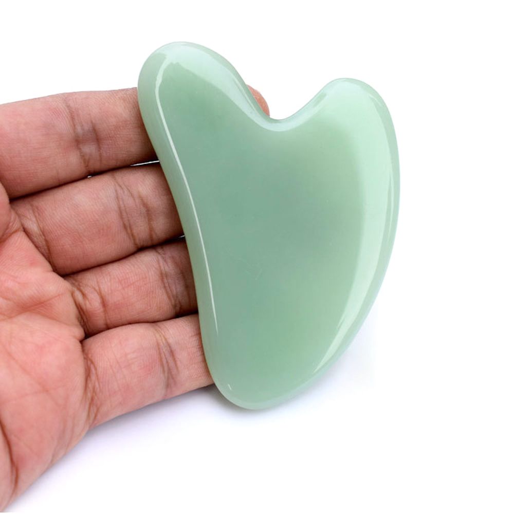 Gua Sha Scraping Massage Tool Natural Jade Stone Guasha