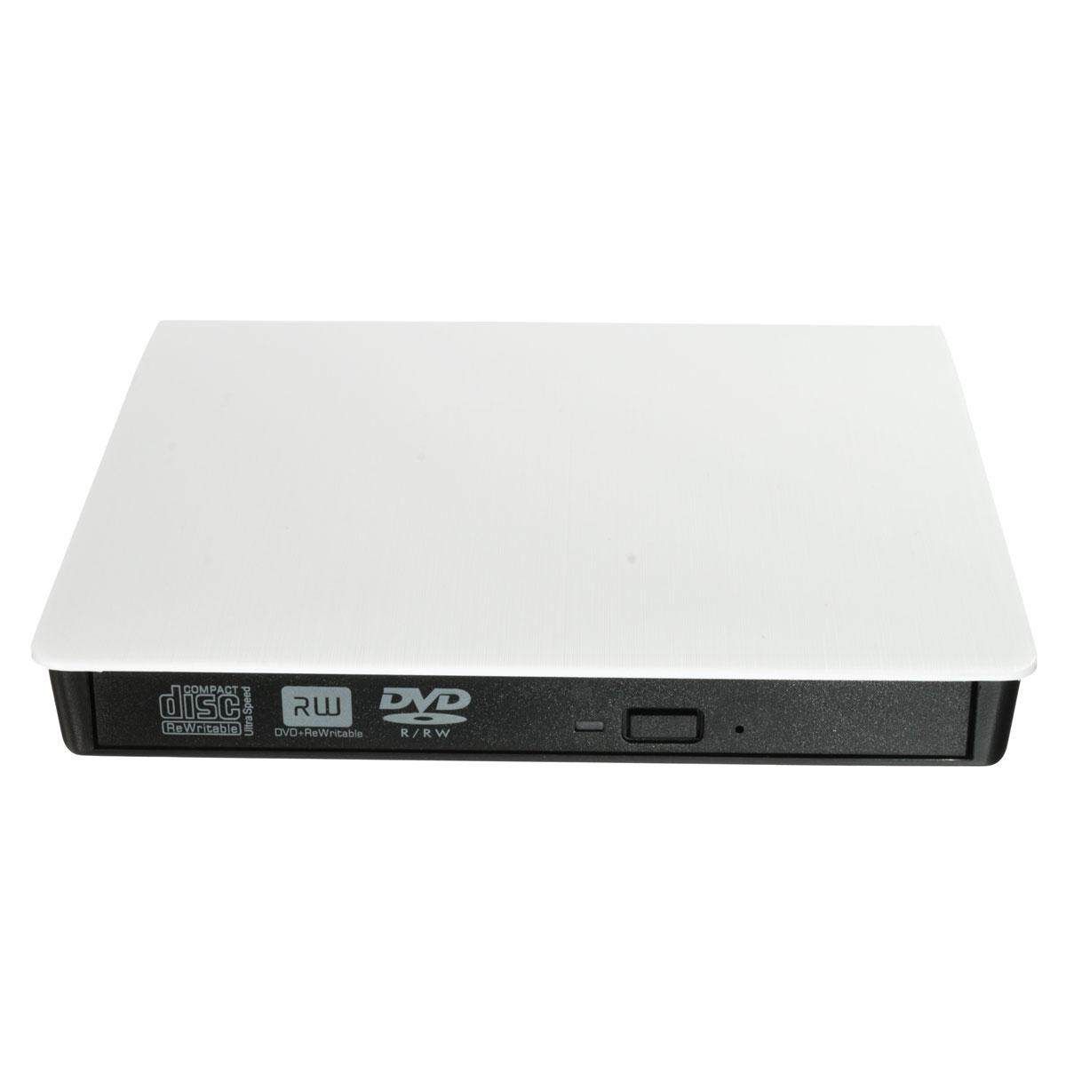 External USB3.0 DVD/CD RW Drive Reader Writer For Notebook Laptop PC White