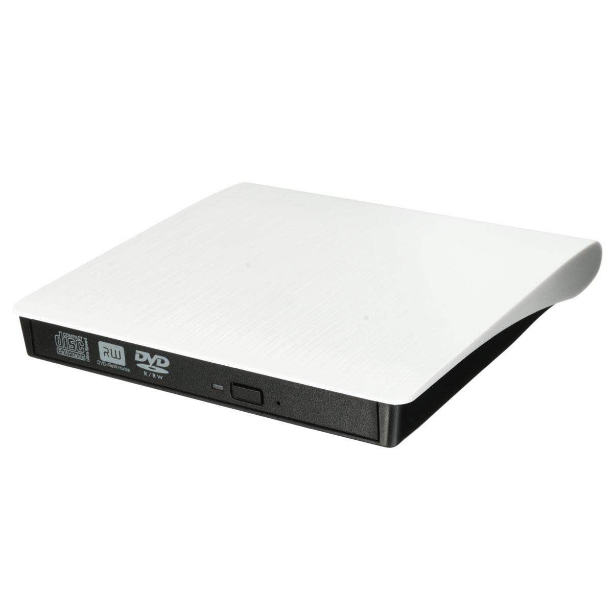 External USB3.0 DVD/CD RW Drive Reader Writer For Notebook Laptop PC White