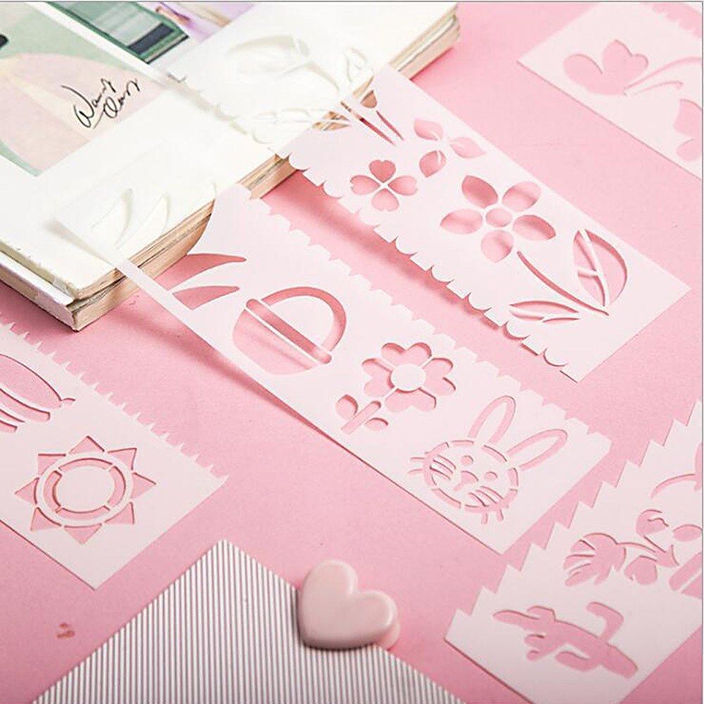 Multi-functional Drawing Stencils Straight   Wavy Lines