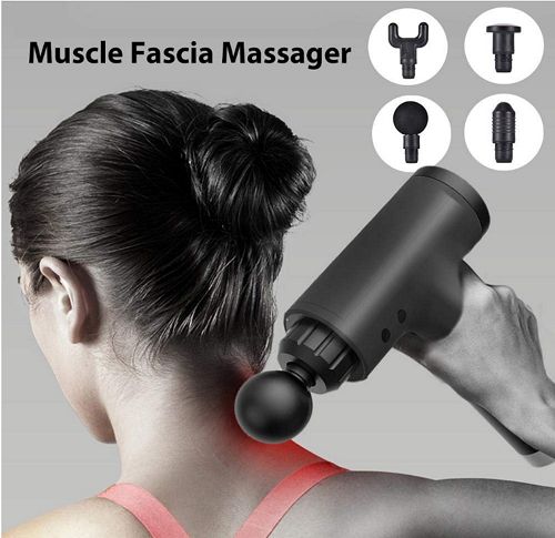 Electric Handheld Massager Gun Neck Vertebra Back Muscle  Massage Body Massager Pain Relief