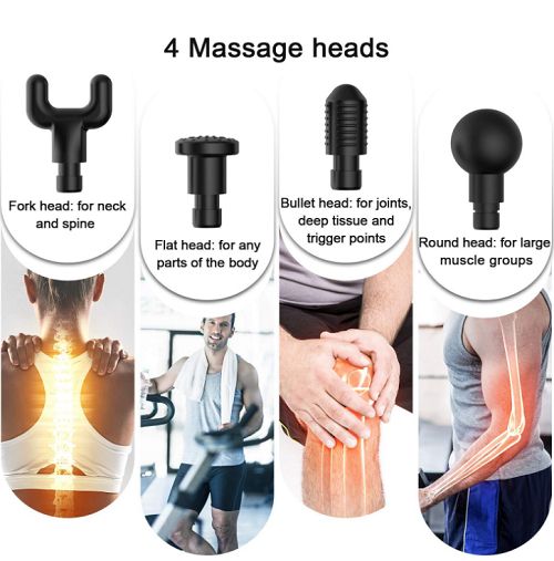 Electric Handheld Massager Gun Neck Vertebra Back Muscle  Massage Body Massager Pain Relief