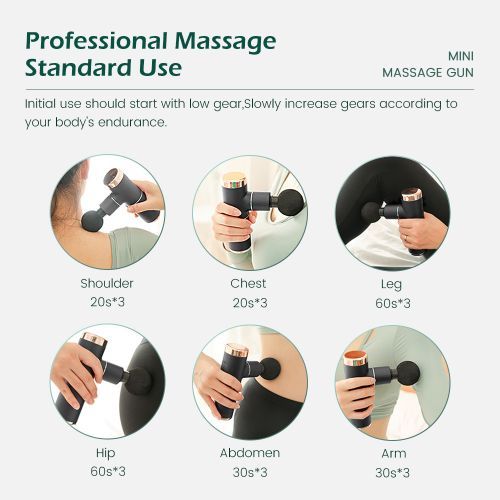 Electric Handheld Massager Gun Neck Vertebra Back Muscle  Massage Body Massager Pain Relief