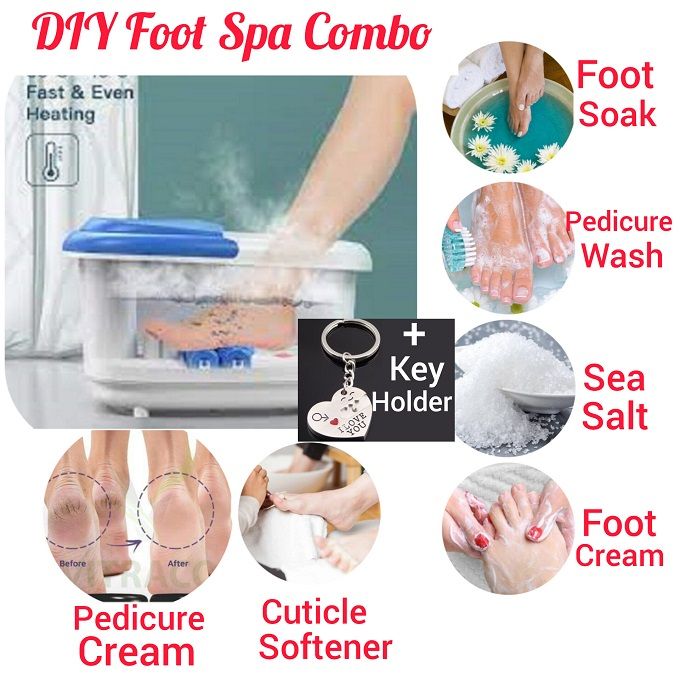Foot Spa Massage /Detox Bowl +Foot Spa Essentials+Key Holder