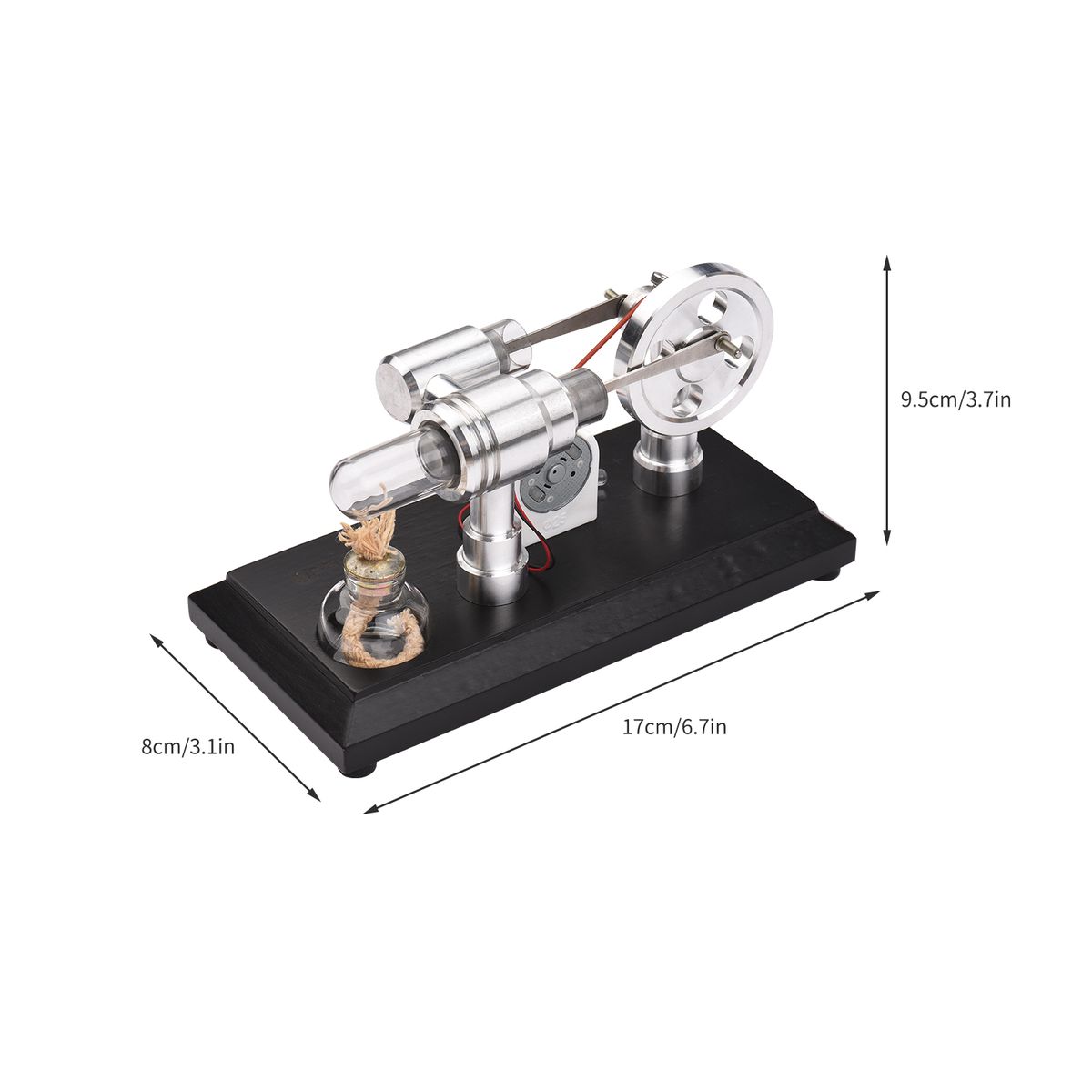 Hot Air Stirling Engine Motor Model Assembled Steam Flying