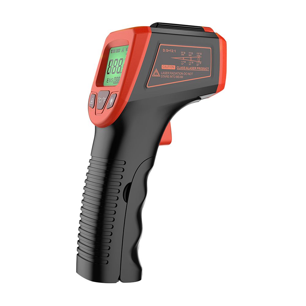 Non-Contact Laser Industrial High Temperature Gun LCD Laser-Pointer Infrared IR Thermometer -50~600℃ / -58~1112℉ GM320S