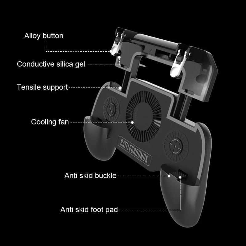 Cool Mobile Phone Cooling Pad Gaming Cooler Radiator Mute