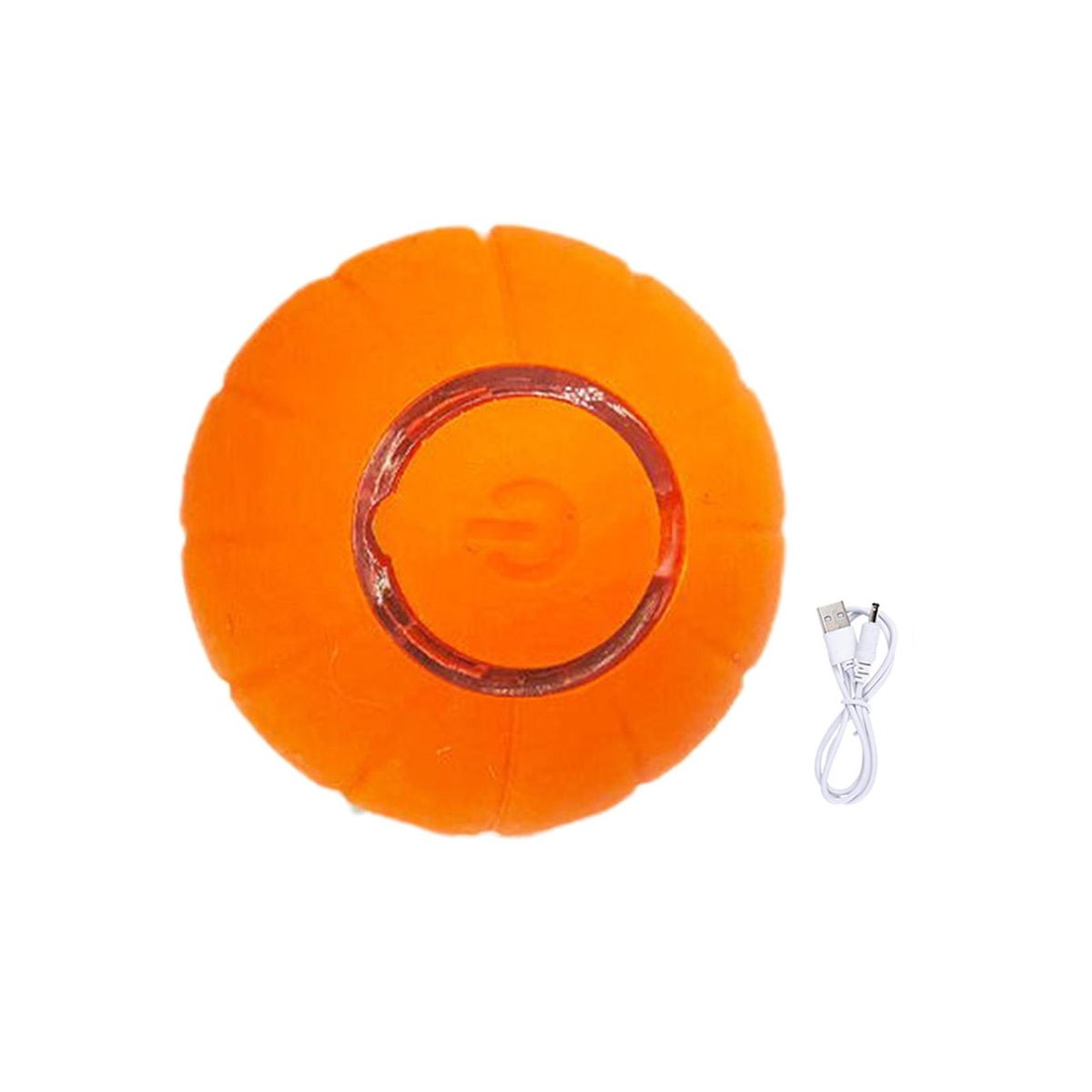 Electric Kitten Toy Cat Teaser Ball Pet Stress Relief Toy Orange