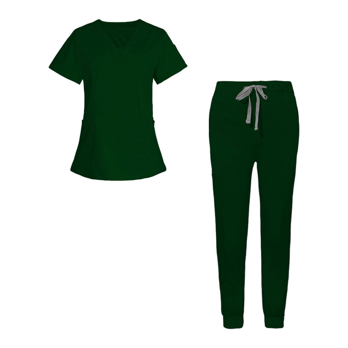 Nurse Work Clothing Nursing Uniform Scrubs Work Dark Green