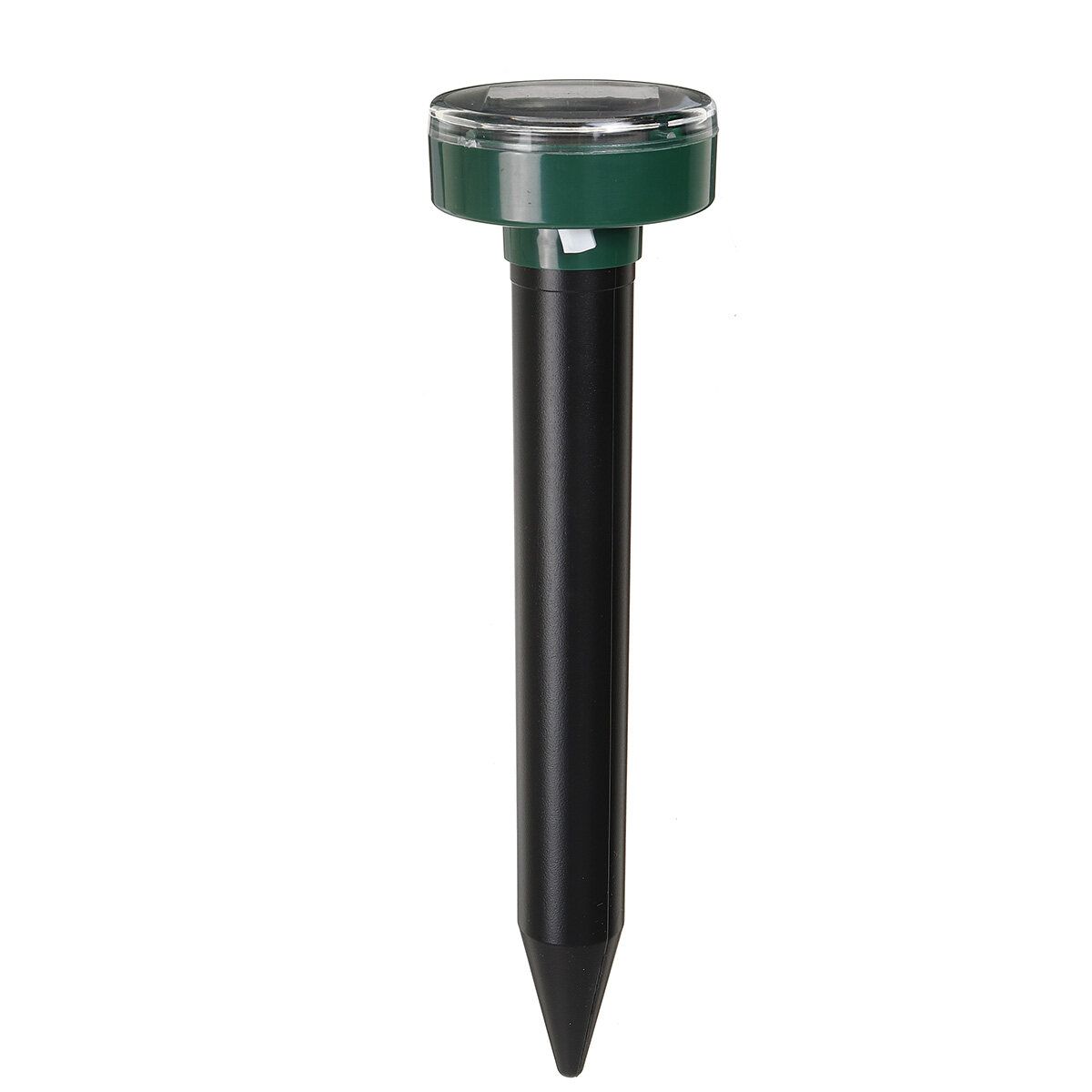 LED Solar Powered Ultrasonic Repellant Mouse Gopher Rat Vole Mole Scarer Lawn Round