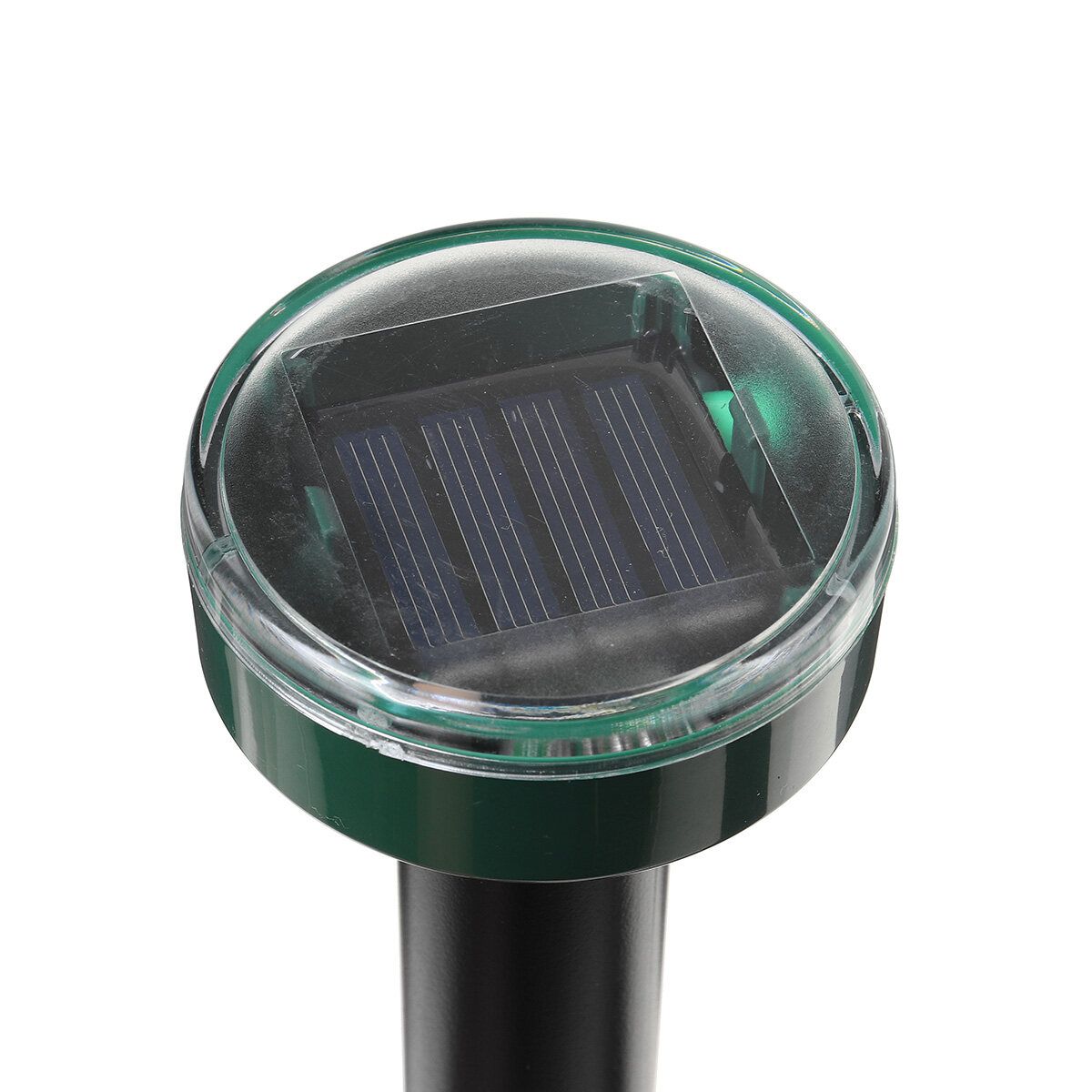 LED Solar Powered Ultrasonic Repellant Mouse Gopher Rat Vole Mole Scarer Lawn Round