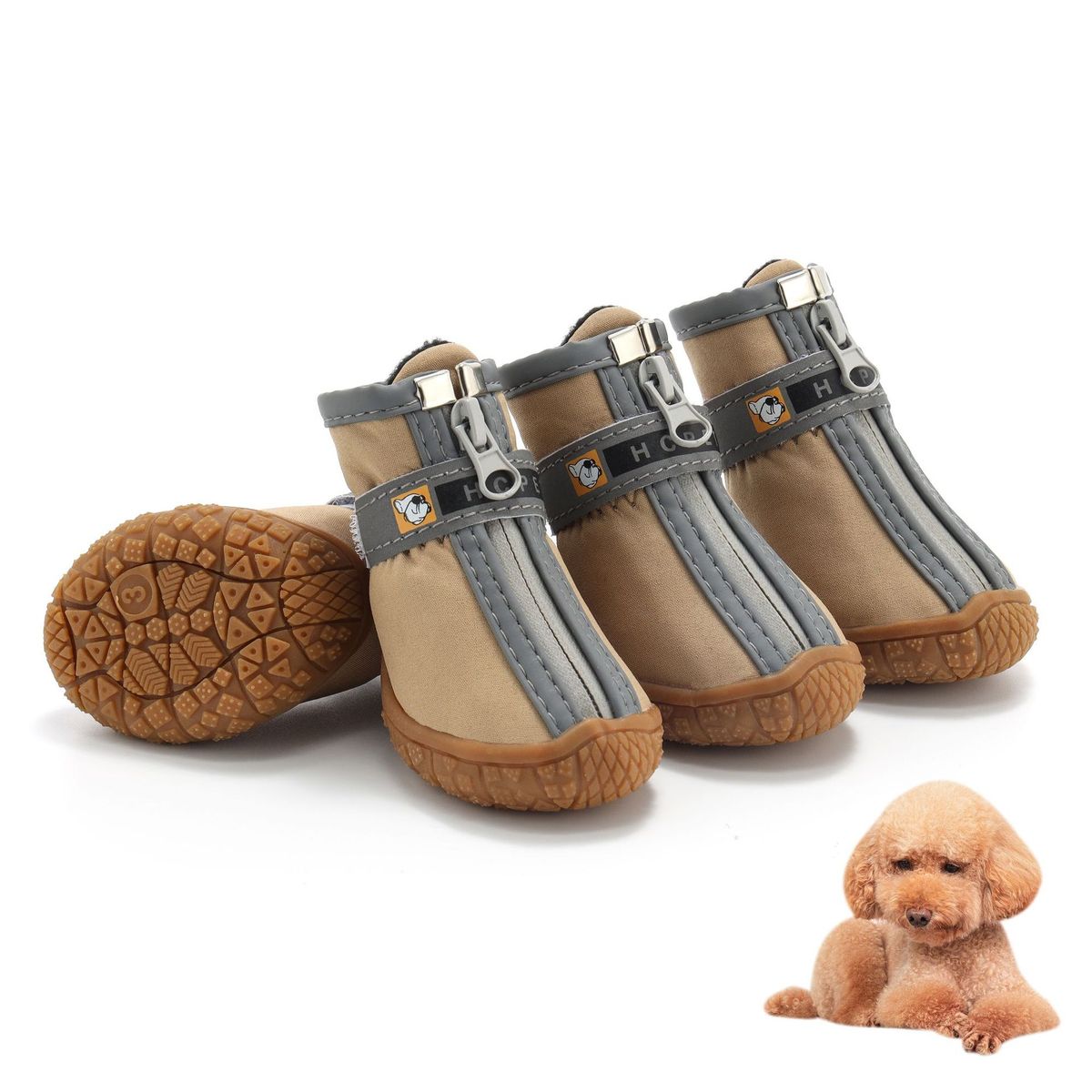 4pcs Waterproof Pet Dog Shoes Small Dog Cat Pet Shoes