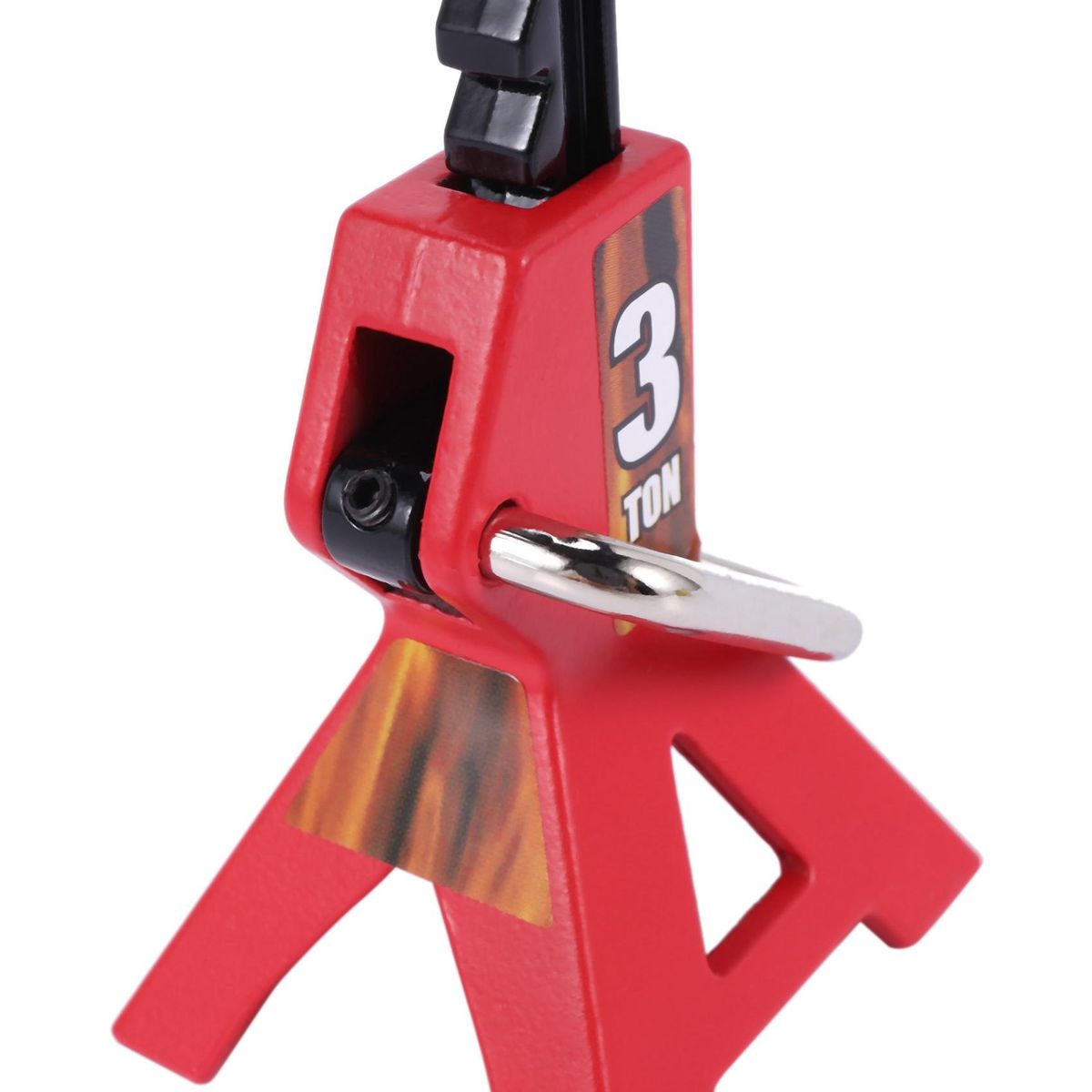 1Pcs RC Cars Metal 3/6 Ton Scale Jack Stands Height Adjustable Tool for 1/10 RC Crawler Truck Car Trx4 Axial SCX10,3 Ton