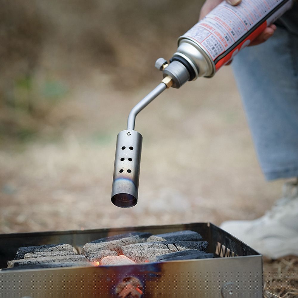 Stainless Steel  Thrower With Preheating Tube Barbecue Fire