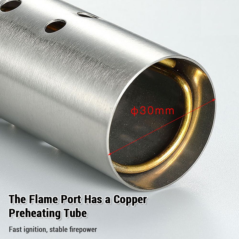 Stainless Steel  Thrower With Preheating Tube Barbecue Fire