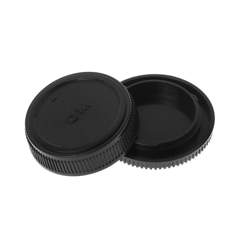 Rear Lens Body Cap Camera Cover Anti-dust Mount Protection Plastic Black For Olympus OM DXAC