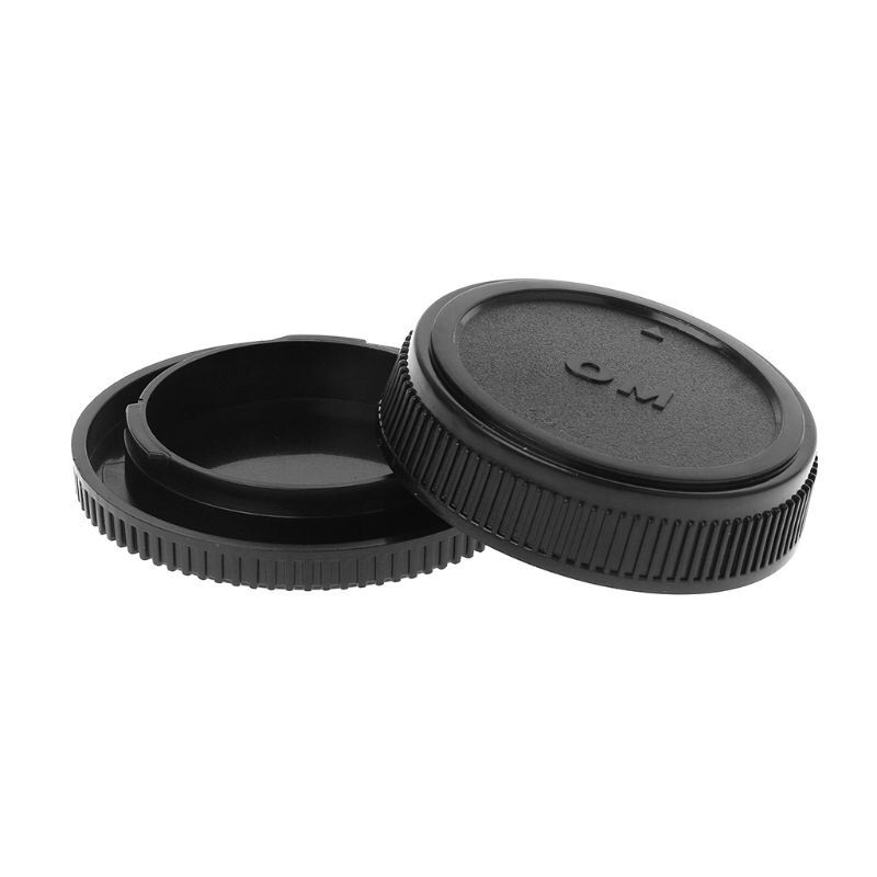 Rear Lens Body Cap Camera Cover Anti-dust Mount Protection Plastic Black For Olympus OM DXAC