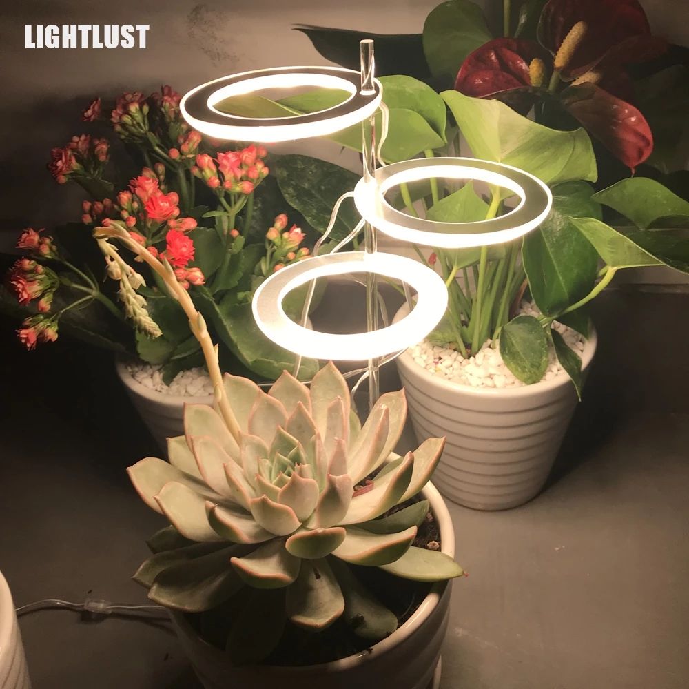 Angel Ring Grow Light DC5V USB Phytolamp Led Full Spectrum Lamp For Indoor Plant Seedlings Home Flower Succulet